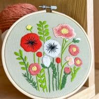 Milpoint Wildflower Bouquet Freestyle embroidery kit