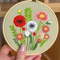 Milpoint Wildflower Bouquet Freestyle embroidery kit