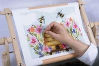 Milward Rotating Tapestry Frame - Clip-on: Beech Wood: 30.5 x 30.5cm