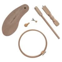 Milward Seat Frame with 20cm Embroidery Hoop: Beech Wood