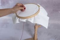 Milward Seat Frame with 20cm Embroidery Hoop: Beech Wood