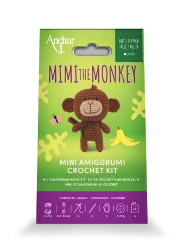 Mimi the Monkey Mini Amigurumi Crochet Kit by Anchor