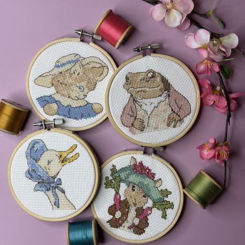 Mini Beatrix Potter Cross Stitch Kit Bundle