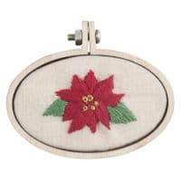 Mini Embroidery Hoop : Oval 40 x 60mm - Pack of 3 hoops - Landscape