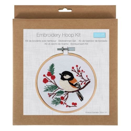Mini Embroidery Kit with Hoop: Bird