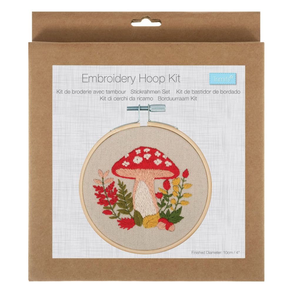 Mini Embroidery Kit with Hoop Woodland