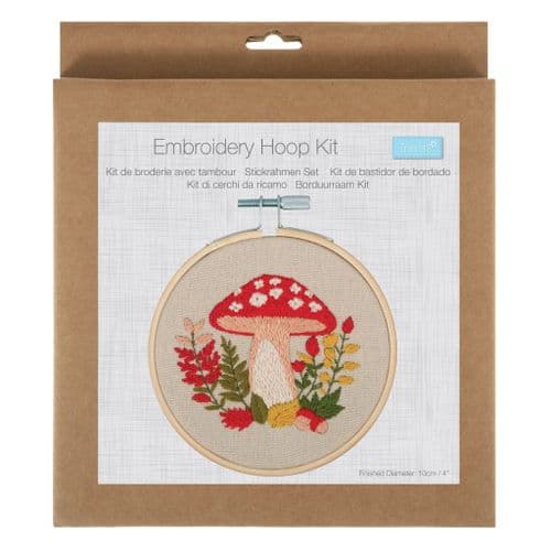 Mini Embroidery Kit with Hoop: Woodland