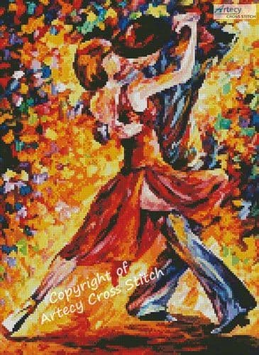 Mini In the Rhythm of Tango by Artecy printed cross stitch chart