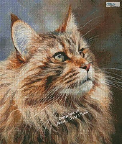 Mini Maine Coon by Artecy printed cross stitch chart