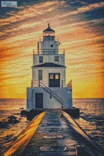 Mini Manitowoc Lighthouse by Artecy printed cross stitch chart