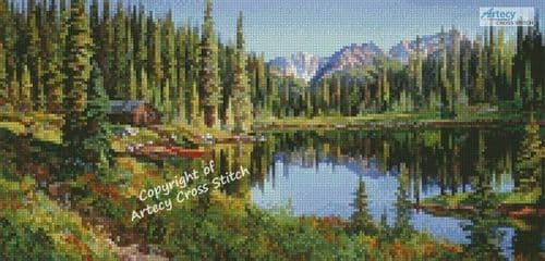 Mini Mountain Hideaway by Artecy printed cross stitch chart