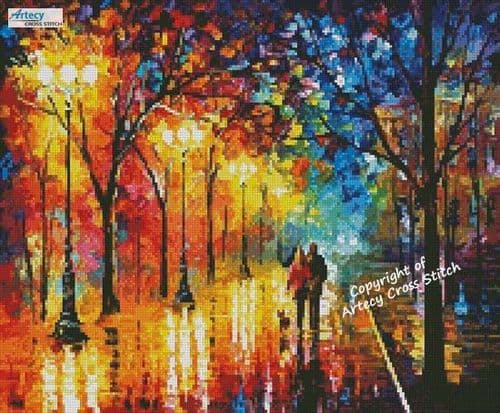 Mini Night Happiness by Artecy printed cross stitch chart