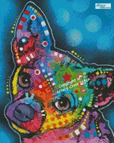 Mini Pop Chihuahua by Artecy printed cross stitch chart