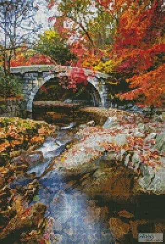 Mini Small Stone Bridge by Artecy printed cross stitch chart