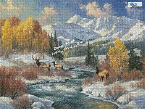 Mini The Early Snow by Artecy printed cross stitch chart