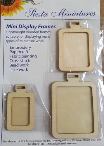 Mini Wooden Rectangle Display Frames