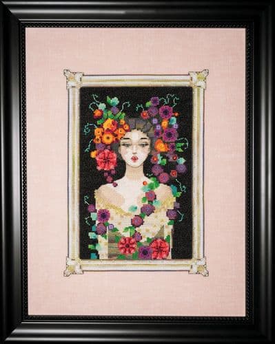 Mirabilia Camille in Bloom printed cross stitch chart