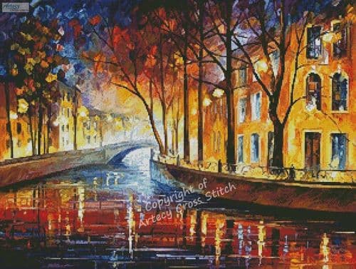 Misty Night Melody by Artecy printed cross stitch chart
