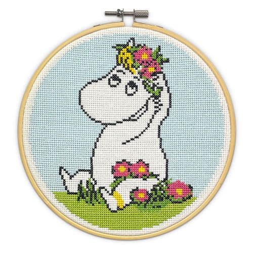 Moomin Snorkmaiden Flower Arranging Cross Stitch Kit
