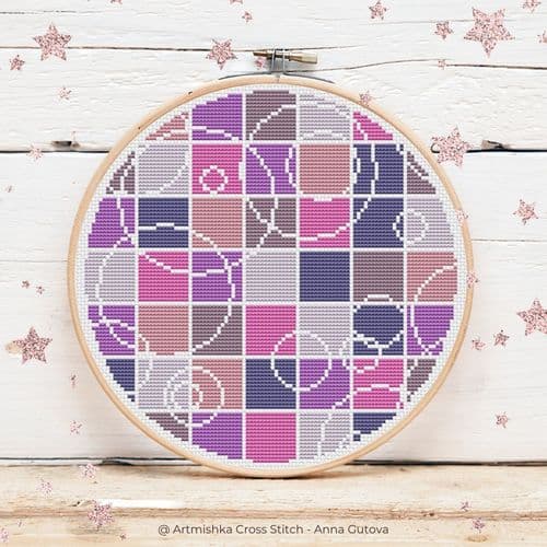 Mosaic cross stitch chart by Artmishka Cross Stitch