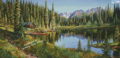 Mountain Hideaway (Large) by Artecy printed cross stitch chart