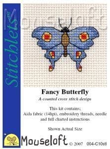 Mouseloft Fancy Butterfly Stitchlets cross stitch kit