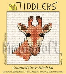Mouseloft Giraffe Tiddlers cross stitch kit