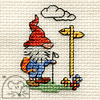 Mouseloft Hiking Along Just Gnomes! cross stitch kit