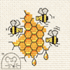 Mouseloft Honey Bees Stitchlets cross stitch kit