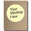 Mouseloft Rustic Brown Kraft Double Fold Card with aperture & envelope
