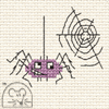Mouseloft Spider Make Me for Halloween cross stitch kit