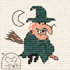 Mouseloft Witch Make Me for Halloween cross stitch kit