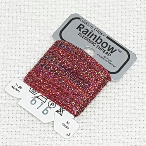 Multi Red GlissenGloss Rainbow Thread R616