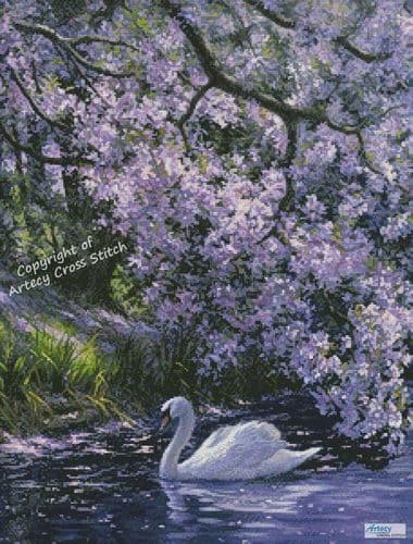 Mute Swan by Artecy printed cross stitch chart