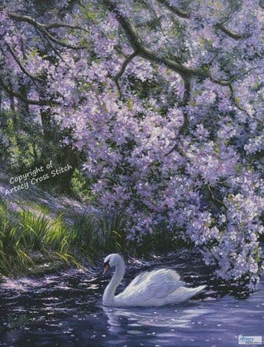 Mute Swan (Large) by Artecy printed cross stitch chart