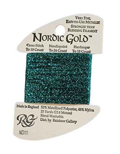 ND11 Nordic Gold Braid - Turquoise