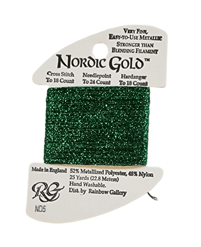 ND5 Nordic Gold Braid - Green