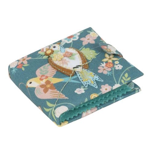 Needle Case & Scissors: Appliqué: Bird Aviary