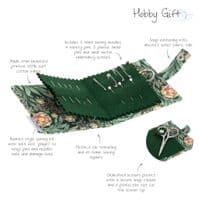 Needle Case & Scissors: Morris Green