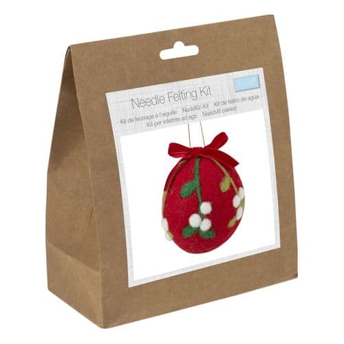 Needle Felting Kit: Christmas Bauble