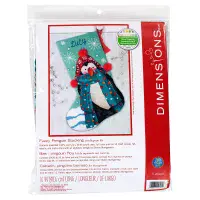 Needlepoint Kit: Stocking: Fuzzy Penguin by Dimensions