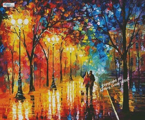 Night Happiness by Artecy printed cross stitch chart