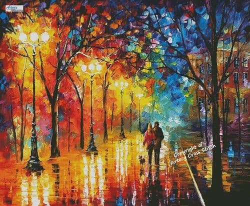 Night Happiness (Large) by Artecy printed cross stitch chart