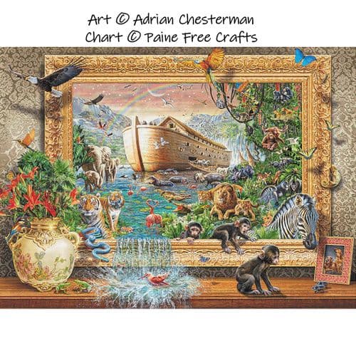 Noah's Ark (framed) by Paine Free Crafts printed cross stitch chart