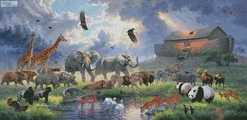 Noah's Ark Landscape by Artecy printed cross stitch chart