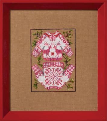 Nora Corbett Christmas Sweaters Christmas Fair Isle Red printed cross stitch chart