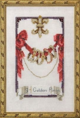 Nora Corbett Five Gold Rings printed cross stitch chart