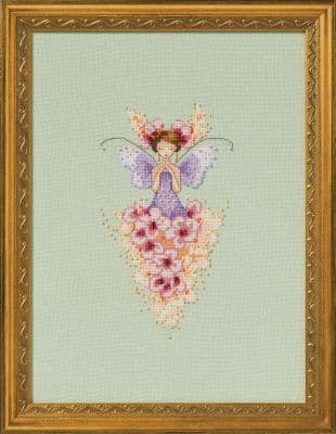 Nora Corbett Miss Apple Blossom printed cross stitch chart