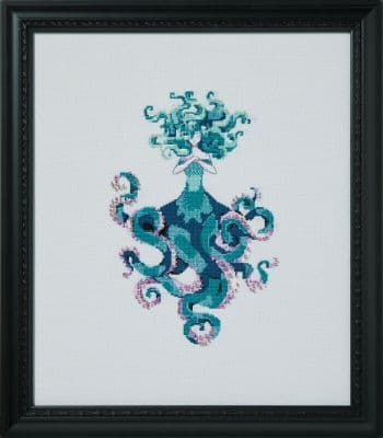 Nora Corbett Miss Octopus printed cross stitch chart