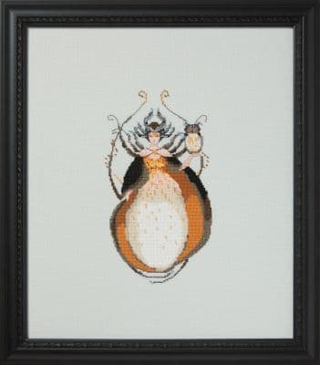 Nora Corbett Miss White Owl printed cross stitch chart